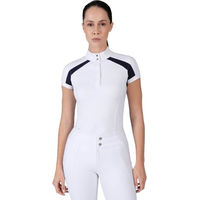 Produktbild von Maximilian Equestrian Turniershirt Damen Kurzarm Aveen Competition Collection Navy/White XXS