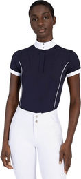 Maximilian Equestrian Turniershirt Damen Kurzarm Nova Competition Collection Navy XXS – Bild 1 von 1