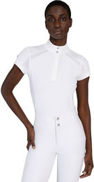 Maximilian Equestrian Turniershirt Damen Kurzarm Weiß Größe M aus synthetischem Hightech-Gewebe – Bild 1 von 1