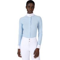 Produktbild von Maximilian Equestrian Turniershirt Damen Langarm Aira Competition Collection Longsleeve Blau Größe L