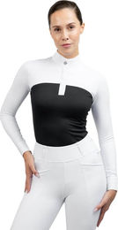 Maximilian Equestrian Turniershirt Era Long Sleeve Show Shirt für Damen in Schwarz Größe L – Bild 1 von 1
