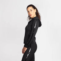Produktbild von Maximilian Equestrian Zip-Hoodie Damen Reflection Schwarz Größe L aus technischem Gewebe