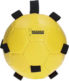 Maximus Fun Play Ball für Pferde aus Gummi Gelb mit Schlaufe 19 cm – Bild 1 von 5