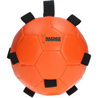 Produktbild von Maximus Fun Play Ball für Pferde Orange Ø 19 cm mit Schlaufe für Snacks