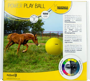 Maximus Power Play Ball Gummiball für Pferde Gelb 100 cm - 100 cm – Bild 1 von 5