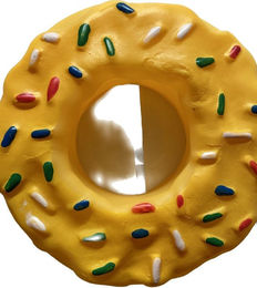 Produktbild von Maxxpro Hundespielzeug Donut aus Gummi Gelb - 1 Stk.