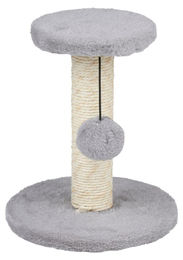 maxxpro Katzenkratzbaum aus Sisal und Polyester mit Spielball in Grau/Beige 15 x 20 x 22 cm – Bild 1 von 3