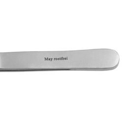 Produktbild von May Aquarium Pinzette aus Edelstahl mit feiner Spitze und gebogenem Ende 30 cm Silber
