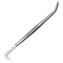 Produktbild von May Aquarium Pinzette gebogen aus Edelstahl in Silber