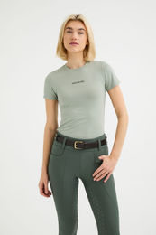 Maya Delorez Reitshirt MD Amber kurzarm für Damen in Grün – Bild 1 von 1