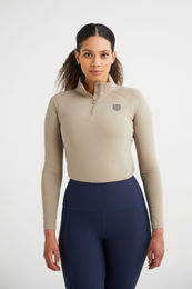 Maya Delorez Reitshirt MD Line langarm für Damen in Beige – Bild 1 von 1