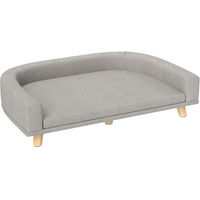 Produktbild von MC Star Hundesofa für große Hunde und Katzen mit Kissen in Grau 98 x 67 x 25 cm