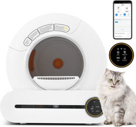 MC Star Katzenecktoilette Jumbo selbstreinigende Katzentoilette mit Wifi in Weiß – Bild 1 von 5
