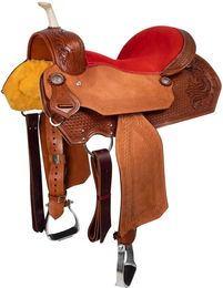 Produktbild von McBryan Western Barrel Sattel für Pferde aus Leder in Braun