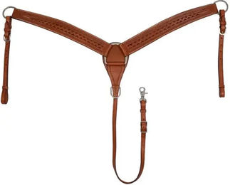 Produktbild von McBryan Western-Sattel-Halsband für Pferde aus Leder in Braun