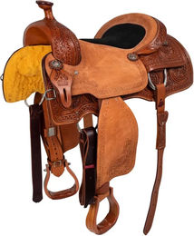Produktbild von McBryan Westernsattel für Pferde aus Leder in Braun 16 Zoll