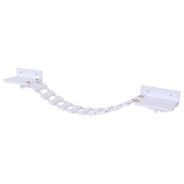 MCW Kletterbrücke Katzenleiter aus Holz in Weiß 15x130x19cm – Bild 1 von 1