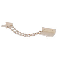 Produktbild von MCW Kletterbrücke MCW-Q56 Katzenleiter aus Holz in Natur 15x130x19cm