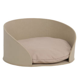 MCW Tierbett für Hunde und Katzen rund mit Kissen aus Filz Ø39cm beige – Bild 1 von 1