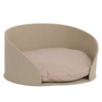 Produktbild von MCW Tierbett für Hunde und Katzen rund mit Kissen aus Filz Ø39cm beige