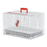 Produktbild von MDC Transportbox Katzenkorb Weiß mit Edelstahl aus 2000g