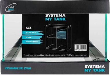 Me Aquaristic Systema K33 Aquarium 27L inklusive 5mm Slider – Bild 1 von 1