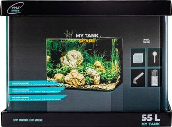 Me My Tank Scape Aquarienset 55 L mit LED-Leiste Schwarz – Bild 1 von 3