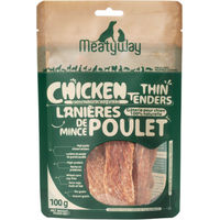 Produktbild von MeatyWay Belohnungssnack dünne Hähnchenfiletstreifen Huhn 100 g