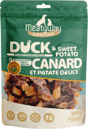 MeatyWay Belohnungssnack Ente und Süßkartoffel getreidefrei 100 g – Bild 1 von 1