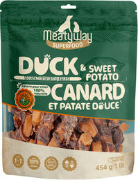 MeatyWay Belohnungssnack Ente und Süßkartoffel getreidefrei 454 g – Bild 1 von 1