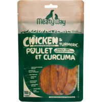 Produktbild von MeatyWay Belohnungssnack Hähnchen mit Kurkuma Tender getreidefrei 100 g