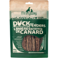 Produktbild von MeatyWay Enten-Tender Trockenfleisch für Hunde aller Altersstufen getreidefrei 100 g