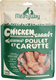 MeatyWay Hundetrockenfleisch Huhn & Karotte getreidefrei 100 g – Bild 1 von 1