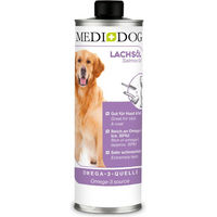 Produktbild von Medidog Lachsöl Haut-Fell-Supplement für Hunde und Katzen aller Altersstufen 1000 ml
