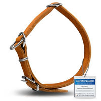 Produktbild von MediMuc Hundehalsband aus Leder in Braun mit Haarbruch-Schutz S 45cm - 1 Stk.