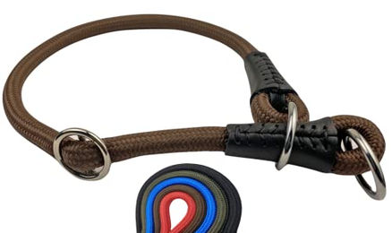 MediMuc Soft Cord Hundehalsband aus Tau in Braun XS 40cm wetterfest und haarbruchfrei – Bild 1 von 4