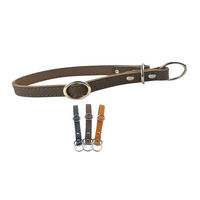 Produktbild von MediMuc Zugstopp Hundehalsband aus Leder in Braun Größe S mit Zugbegrenzung
