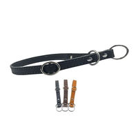 Produktbild von MediMuc Zugstopp Hundehalsband aus Leder in Schwarz Größe L 55cm - 55 cm