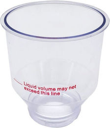 Produktbild von Mediware Verneblerbecher klein für Ultraschall-Pferdeinhalator aus Kunststoff transparent