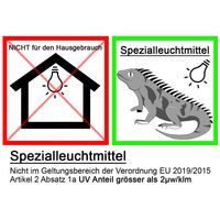 Produktbild von Mega-Ray 50W UV HID Metalldampfleuchte für Reptilien mit 90 Grad Abstrahlwinkel in Silber - 50 Stk.