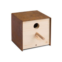 Produktbild von Meisenkasten Keilbach Designprodukte aus Holz und Stahl in Braun