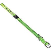 Produktbild von MeLiTec LED Hunde Halsband B58 Neongrün Größe L mit Reflektion und Blinkfunktion