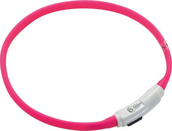 MeLiTec LED Leuchtband für Hunde Rosa Größe M – Bild 1 von 2
