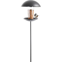 Produktbild von MeLiTec Vogelhaus VH04-1 stehend aus Edelstahl und Kunststoff in Schwarz-Matt 170 cm