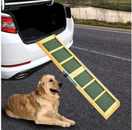 Melko Hunderampe aus vorimprägniertem Fichtenholz mit Asphaltmatte für Hunde und PKW - 1 Stk. – Bild 1 von 4