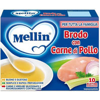 Produktbild von Mellin Fleischbrühe Huhn Glutenfrei 10 Beutel x 5 g