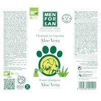 Produktbild von Menforsan Aloe Vera Shampoo Mousse für Hunde und Katzen zur Pflege von Haut und Fell 250 ml - 200 ml