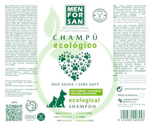 MENFORSAN Bio Shampoo für Hunde und Welpen 300 ml vegan und ohne Farb- sowie Aromastoffe - 300 ml – Bild 1 von 3