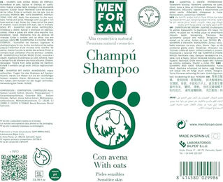 MENFORSAN Hundeshampoo mit Haferflocken für empfindliche Haut 1L - 1 l – Bild 1 von 4