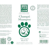 Produktbild von MENFORSAN Schwarzes Shampoo für Hunde Vegan 1L - 1 l